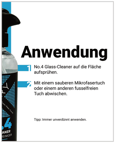VERY No.4 GLASS-CLEANER 0,5L Flasche