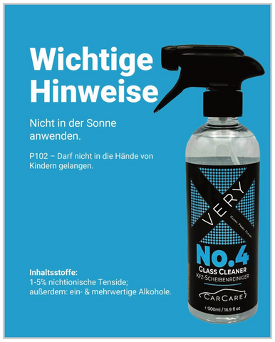 VERY No.4 GLASS-CLEANER 0,5L Flasche